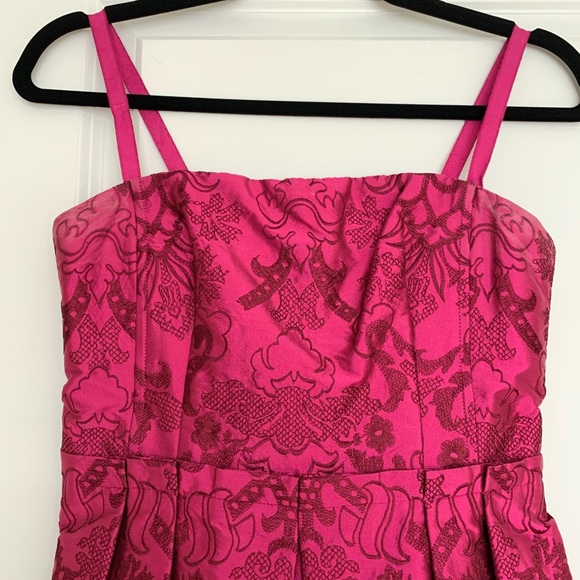Nanette Lenore pink magenta embroidered dress - Picture 2 of 8